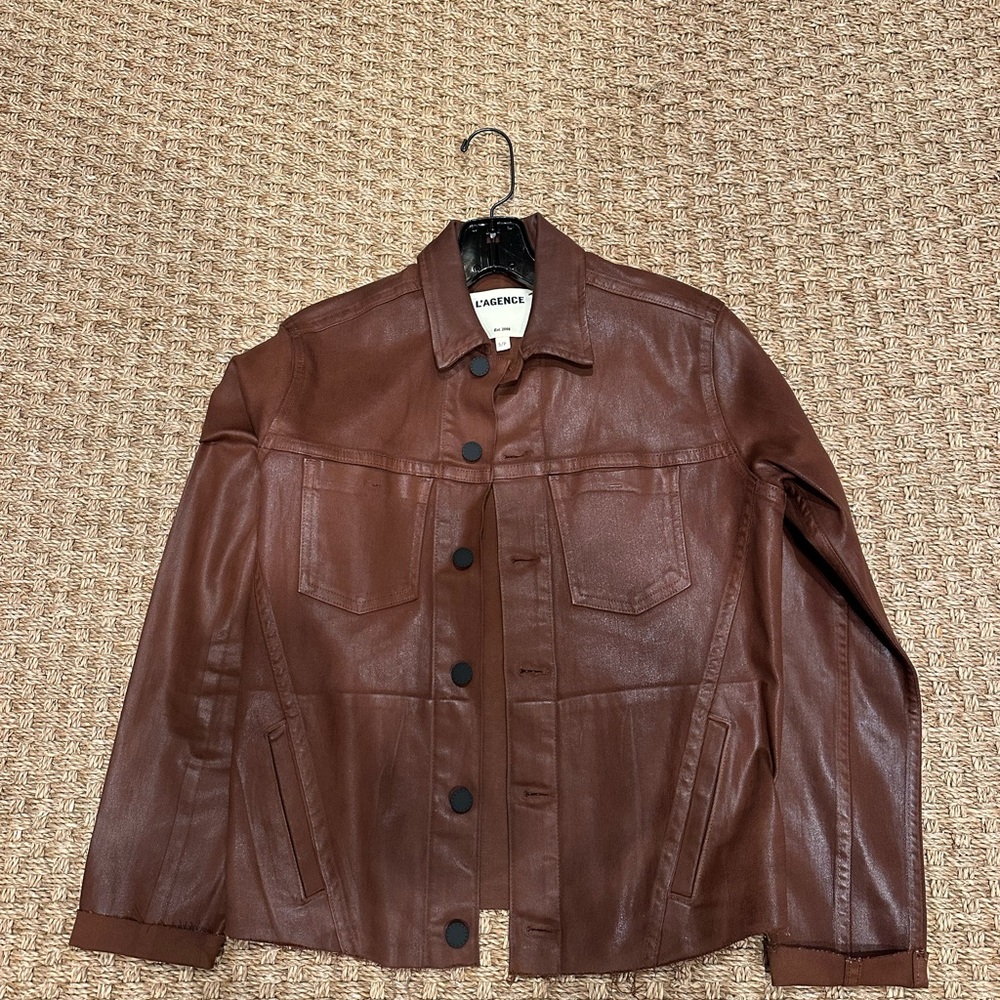 L’agende pleather jacket. Never worn. Excellent condition.